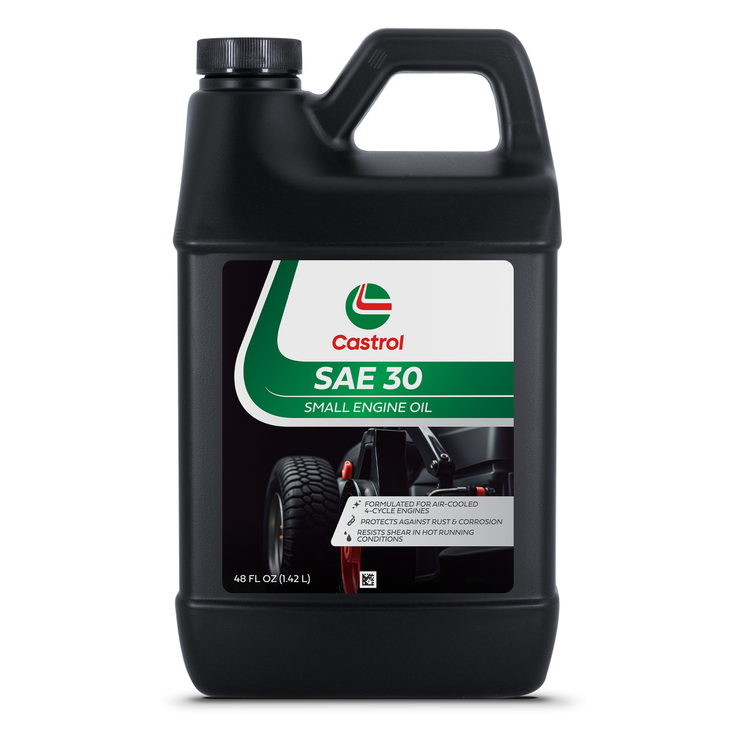 Castrol SAE 30 Small Engine Oil For 4-Cycle Engines – Protects Against Rust & Corrosion – Formulated For Air-Cooled Engines - 48oz