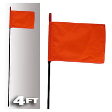 Load image into Gallery viewer, FireStik Fire Stick with Orange Safety Flag - 4FT Multiple Colors
