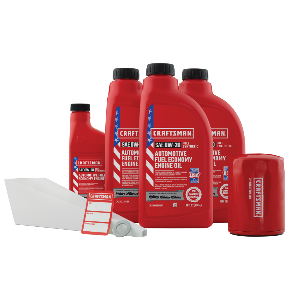 CRAFTSMAN 3.5 Quart 0W-20 Full Synthetic Oil Change Kit Fits Honda® HR-V 1.8L 2016-2019 Vehicles