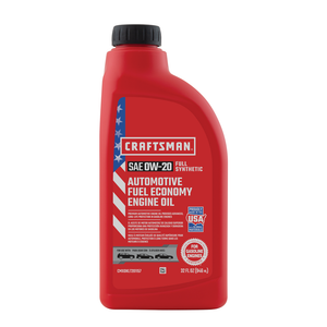 CRAFTSMAN 5.5 Quart 0W-20 Full Synthetic Oil Change Kit Fits Select Chrysler 200, Dodge Dart, Jeep Cherokee, Compass, Renegade Vehicles