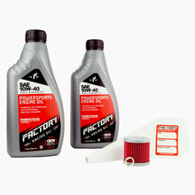 Load image into Gallery viewer, Factory Racing Parts SAE 10W-40 2 Quart Oil Change Kit For Suzuki DR-Z400 DR-Z400SM
