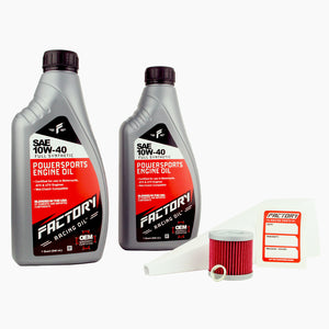 Factory Racing Parts SAE 10W-40 2 Quart Oil Change Kit For Suzuki DR-Z400 DR-Z400SM