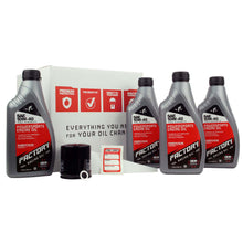 Load image into Gallery viewer, Factory Racing Parts SAE 10W-40 4 Quart Oil Change Kit For Kawasaki Prairie KVF400
