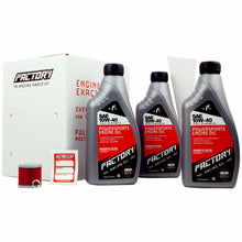 Load image into Gallery viewer, Factory Racing Parts SAE 10W-40 3 Quart Oil Change Kit For Kawasaki KFX 400

