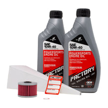 Load image into Gallery viewer, Factory Racing Parts SAE 10W-40 2 Quart Oil Change Kit For Kawasaki KLX450R KL250G
