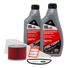 Load image into Gallery viewer, Factory Racing Parts SAE 10W-40 2 Quart Oil Change Kit For Kawasaki EL250B EX250
