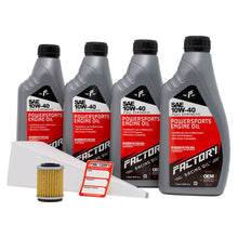 Load image into Gallery viewer, Factory Racing Parts SAE 10W-40 4 Quart Oil Change Kit For Yamaha Moto-4 (YFM350ER)
