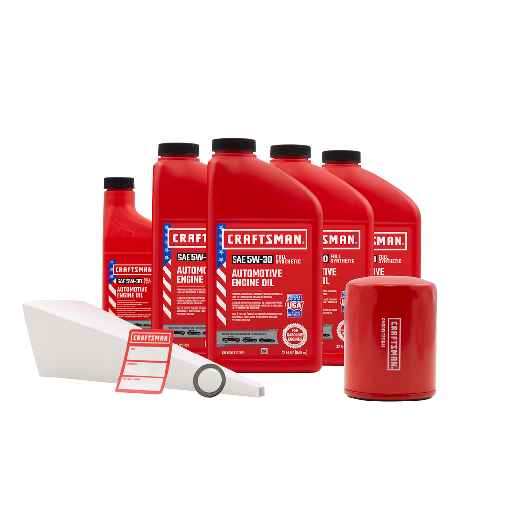 CRAFTSMAN 4.5 Quart 5W-30 Full Synthetic Oil Change Kit Fits Dodge Caravan 1991-2000