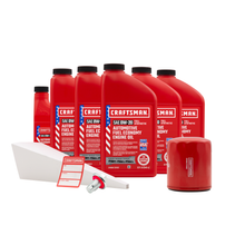 Load image into Gallery viewer, CRAFTSMAN 5.5 Quart 0W-20 Full Synthetic Oil Change Kit Fits Jeep® Cherokee, Compass, and Renegade 2.4L Vehicles
