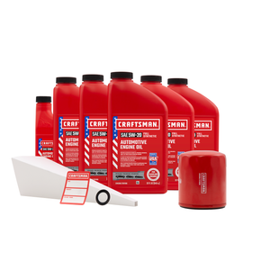 CRAFTSMAN 5.5 Quart 5W-20 Full Synthetic Oil Change Kit Fits Ford Edge Flex Taurus, Lincoln MKS MKT MKX, Mazda MPV