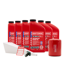 CRAFTSMAN 6 Quart 10W-30 Full Synthetic Oil Change Kit Fits Select Jeep Grand Cherokee, Wrangler 2.5L