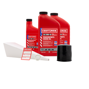 CRAFTSMAN 2.5 Quart 10W-40 Full Synthetic Oil Change Kit Fits Kawasaki EX300 Ninja, Z300 ER300, KLE300 Versys-X, EX400 Ninja