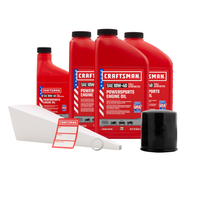 Load image into Gallery viewer, CRAFTSMAN 3.5 Quart 10W-40 Full Synthetic Oil Change Kit Fits Kawasaki KVF400 Prairie
