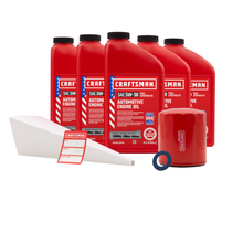 Load image into Gallery viewer, CRAFTSMAN 5 Quart 5W-30 Full Synthetic Oil Change Kit Fits Lexus ES300, ES330, GS300, RX300, RX330, Toyota Avalon, Camry, Highlander, Sienna, Solara, Tacoma, Tundra
