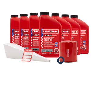 CRAFTSMAN 7 Quart 5W-30 Full Synthetic Oil Change Kit Fits Toyota 4Runner, Sequoia, Tundra