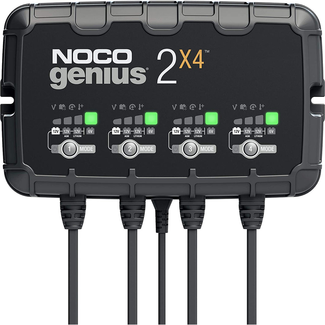 NOCO GENIUS2X4 4-Bank 8 Amp Battery Charger