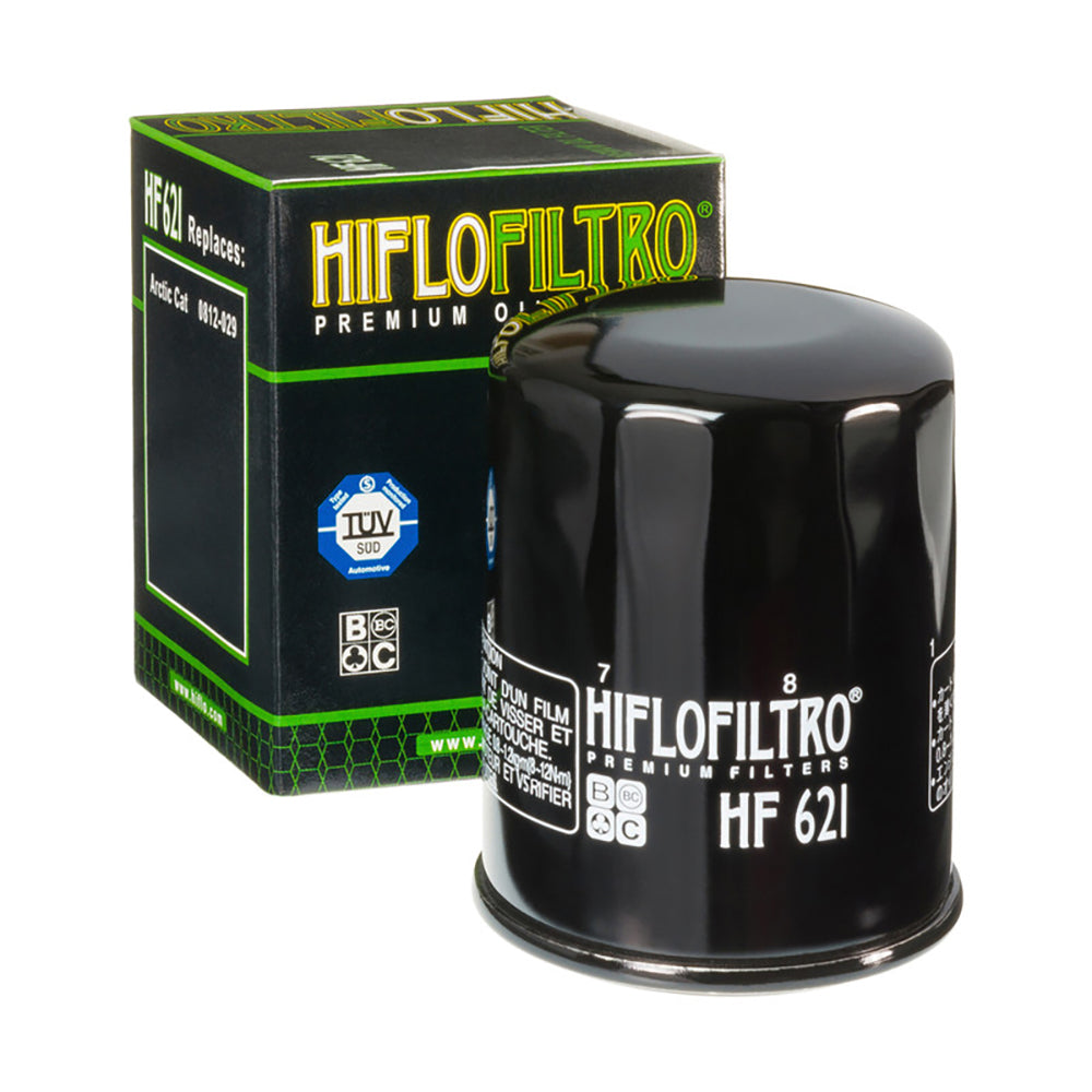 Hiflo Oil Filter HF621 Fits Arctic Cat Wildcat 1000X/700 Sport/Trail, Prowler 550 650 XT, XC450i, 500