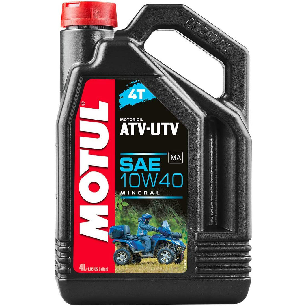 Motul 105879 ATV/UTV 4T 10W40 Mineral Oil 4 Liter