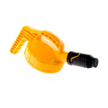 Load image into Gallery viewer, Fluid Defense Systems Oil Safe Stumpy Spout Lid (100509) - Yellow
