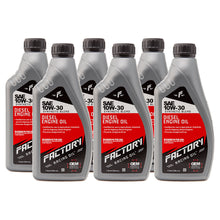 Load image into Gallery viewer, Factory Racing Oil 10W-30 Diesel Engine Oil - API CK-4 - 6 Pack
