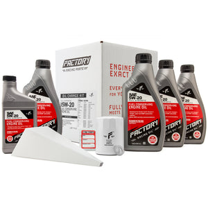 Factory Racing Parts SAE 5W-20 Full Synthetic 4.5 Quart Oil Change Kit for Honda