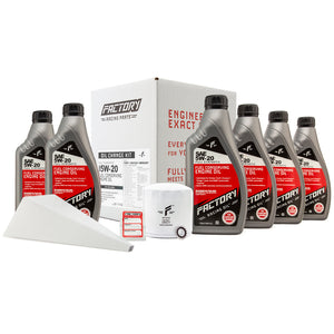 Factory Racing Parts SAE 5W-20 Full Synthetic 6 Quart Oil Change Kit for Ford Vans and Trucks