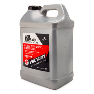 Factory Racing Oil SAE 15W-40 Synthetic Blend Diesel Engine Oil - API CK-4 - 5 Gallon (2x2.5 Gal)