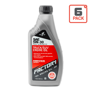 Factory Racing Oil 5W-30 Full Synthetic Truck/SUV Engine Oil- API SP ILSAC GF-6A - 6 Pack