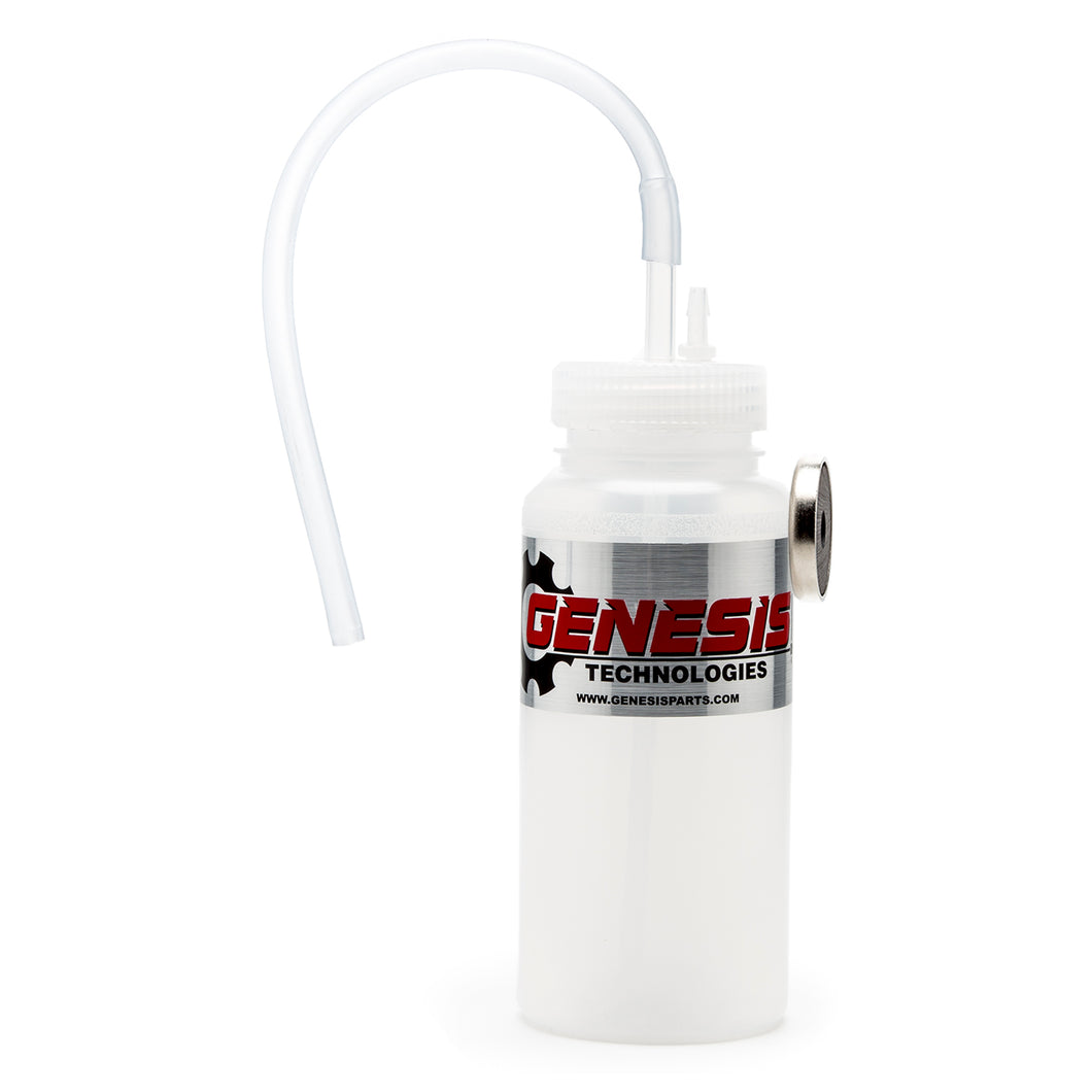 Genesis Universal 1 Person Brake Bleeder Bottle with a 16 Pound Magnet Mount and 12 Inch Fluid Tube