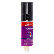 Load image into Gallery viewer, Loctite Epoxy Plastic Bonder (1363118) - 0.85 Fluid Ounce Syringe, Single, Amber
