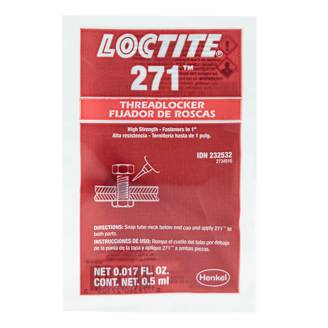 Loctite Threadlocker Red 271 Heavy Duty (LOC232532) (Old PN LOC27105) - .5 ml ampule