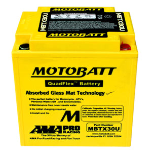 Motobatt MBTX30U 12V AGM Battery Fits Arctic Cat BMW Laverda Moto Guzzi Polaris