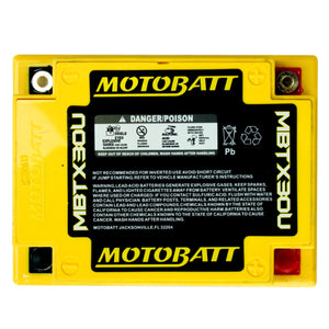 Motobatt MBTX30U 12V AGM Battery Fits Arctic Cat BMW Laverda Moto Guzzi Polaris