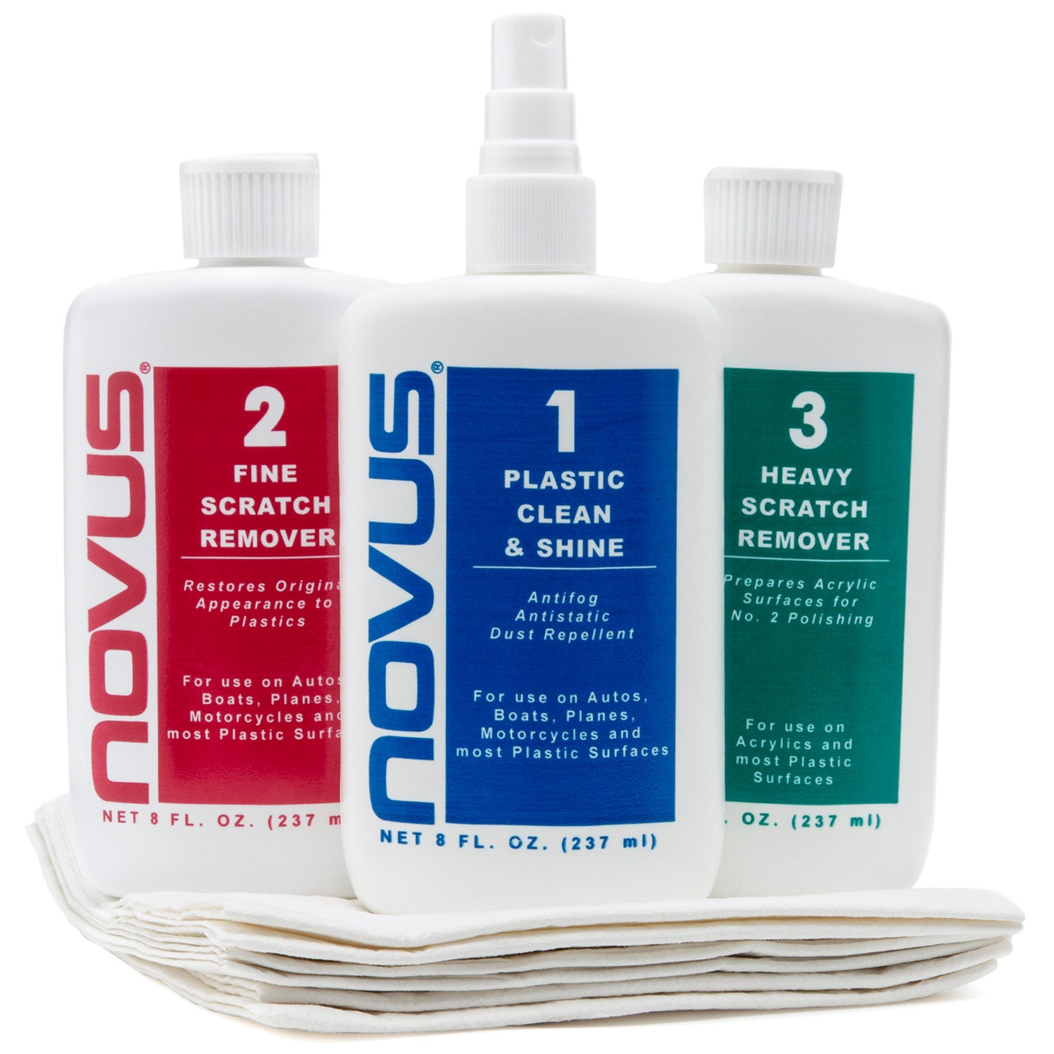 Novus Polish Kit 8 oz #1, #2, #3, 6 Polish Mates – Power Oil Center