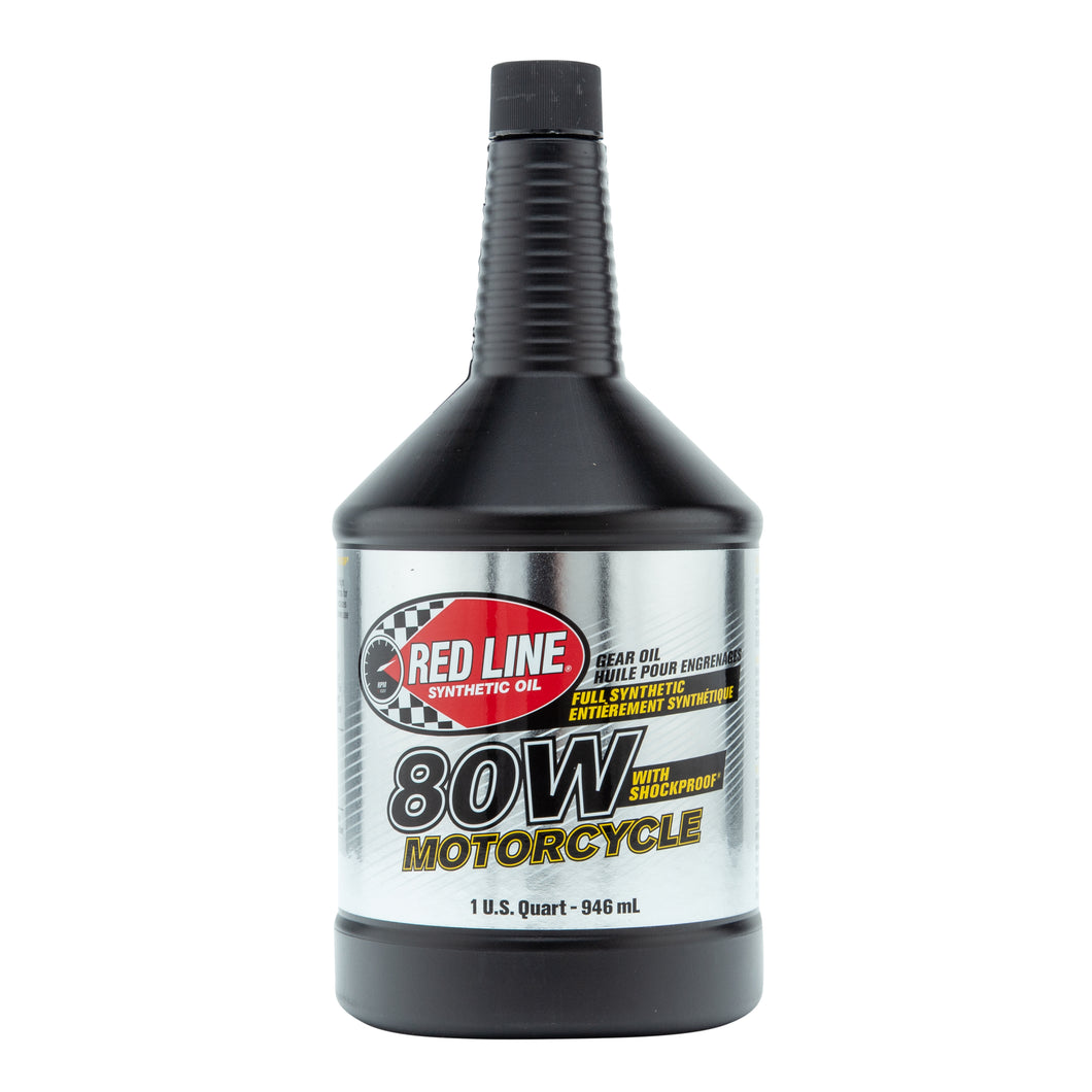 Red Line 80W Motorcycle Gear Oil with Shockproof® - 1 Quart