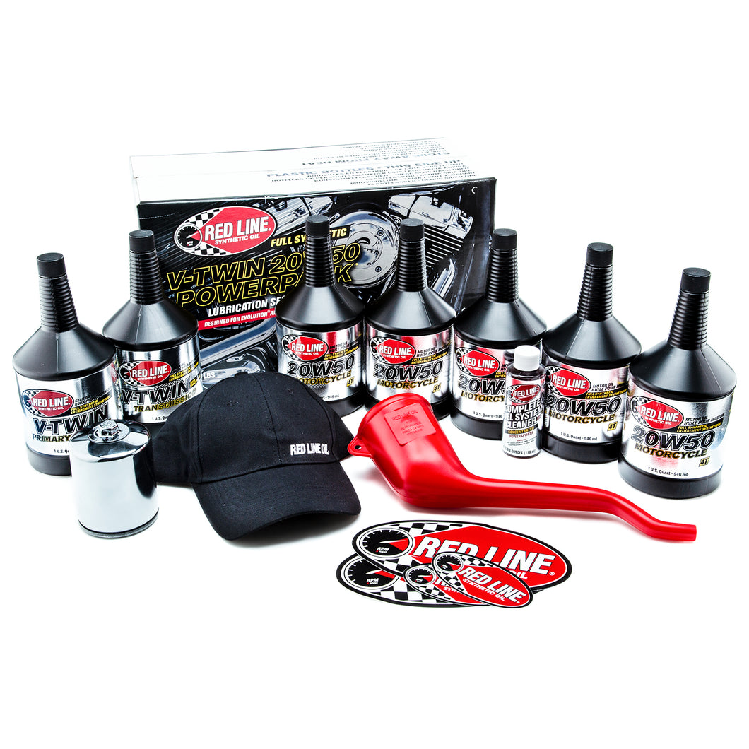 Red Line Big Twin 20W-50 PowerPack™ with K&N High Performance Oil Filter KN-171C