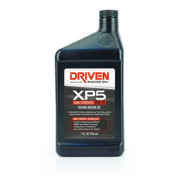 Driven XP5 20W-50 Semi-Synthetic Racing Oil - 1 Quart